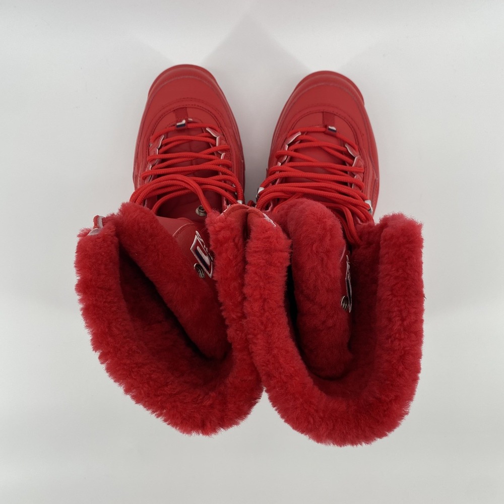Fila Disruptor Fur Top Women's Boots Fila Red-Fila Navy-White 5HM00560-616 - Picture 5 of 6